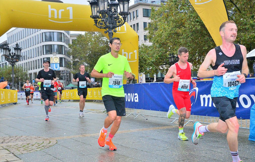 Lauftrainer Patrick nach Kilometer 30 im Marathon