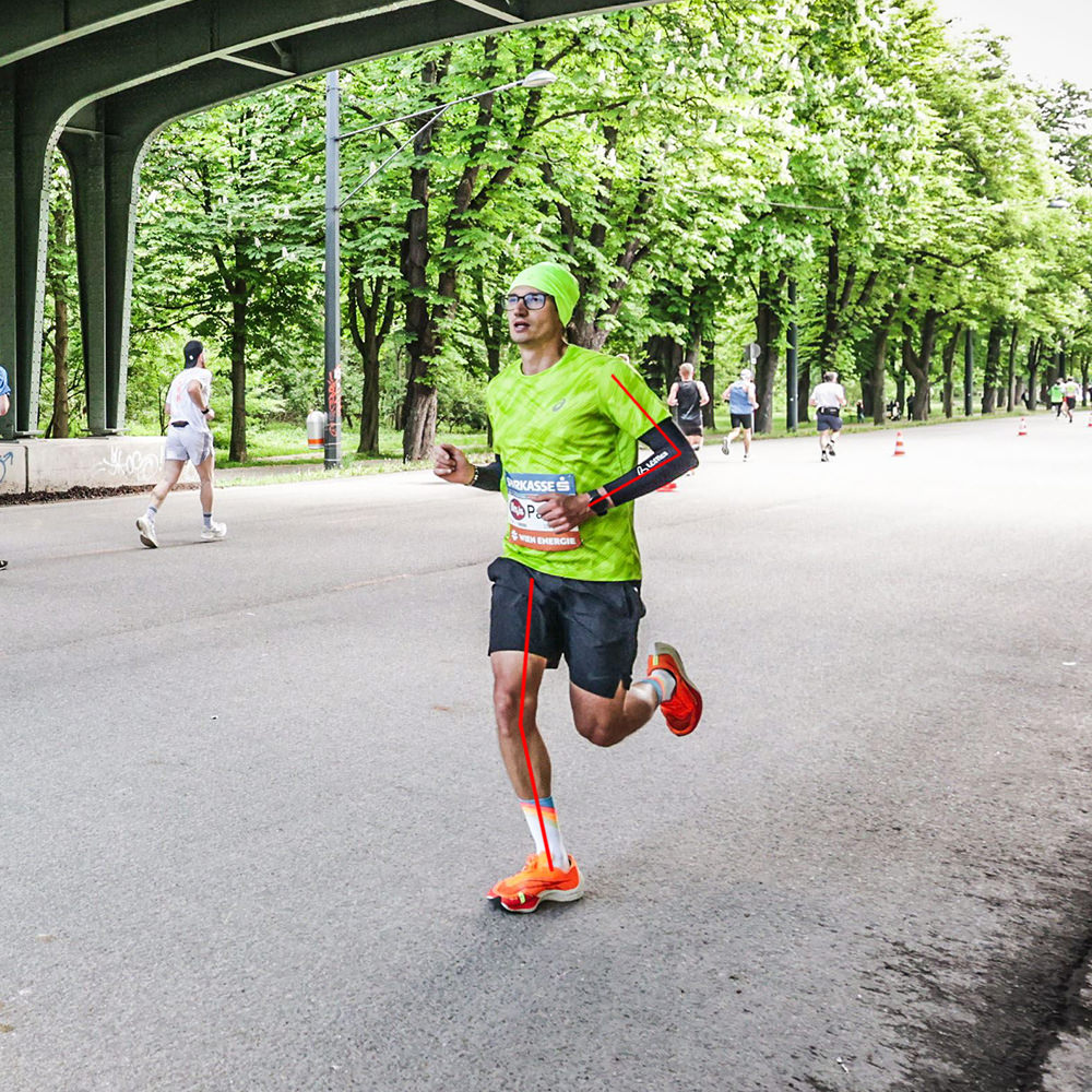 Patrick Pöschl als Beispiel für eine Lauftechnikanalyse